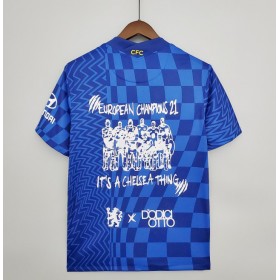 Billiga Fotbollströjor Chelsea Graffiti Hemma tröja 2021/22 Kortärmad